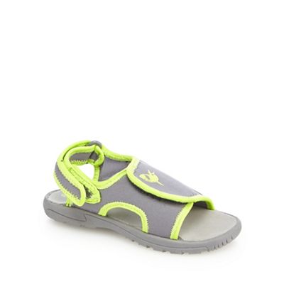 Boys' grey and green sandals
